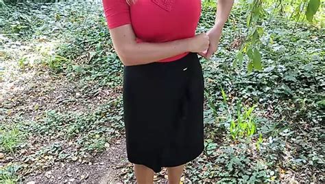 Hot French MILF Wife With Big Natural Tits Stripping Outdoors On Her Lunch Break Naughty