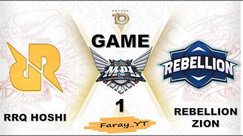 Rrq Vs Rbl Game Regular Season Mpl Id S Rrq Hoshi Vs Rebellion