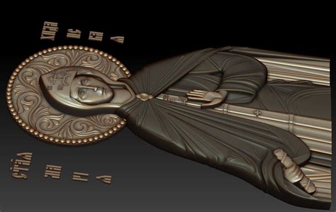 Св Мария Хиданская 3д модель для чпу