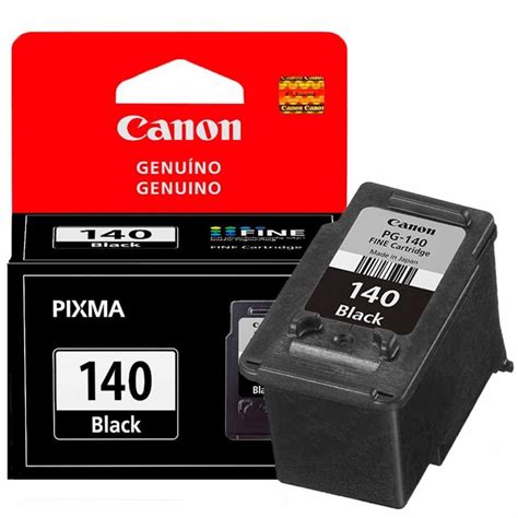 Cartucho De Tinta Canon PG 140 Preto Reis Office