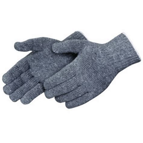 Kg326 Medium Weight Seamless Knit Grey Cotton Glove