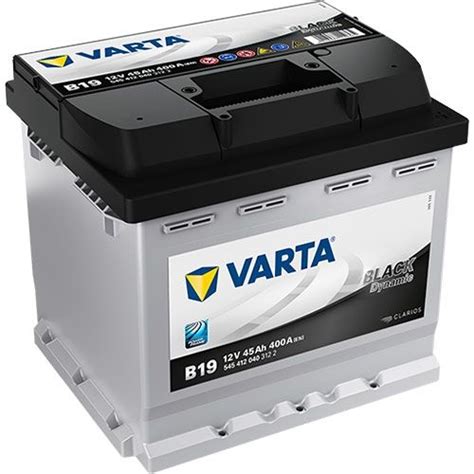 Type 012 Varta Car Battery 12V 45Ah Short Code B19 Varta DIN 545