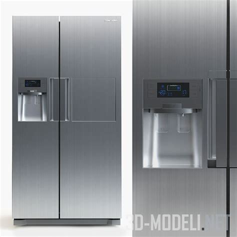 3D модель – Двухстворчатый холодильник Samsung RSH7ZNRS