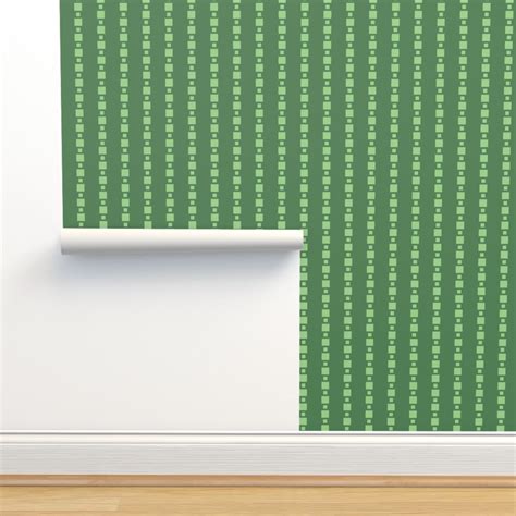 JP30 - Large - Floating Check Stripes Wallpaper | Spoonflower