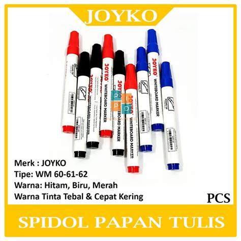 Jual JOYKO Whiteboard Marker WM 60 61 62 Spidol Papan Tulis Pcs