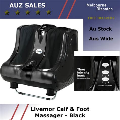 Livemor Calf And Foot Massager Black Auz Sales Online