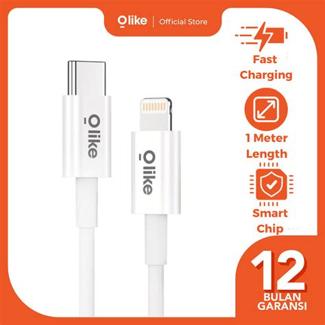 Jual Olike Kabel Data Fast Charge Type C To C Lightning W Iphone W