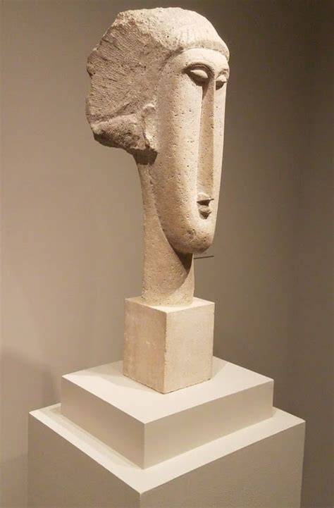 Head Of A Woman Limestone By Modigliani Amedeo At The East