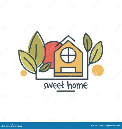 Sweet Home Logo Template Design Eco Friendly House Concept Vector