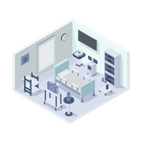 Hospital Room Icon On Background Vector Art At Vecteezy