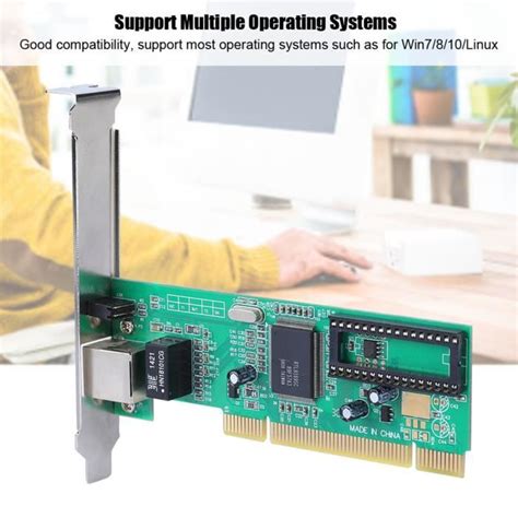 Carte R Seau De Bureau Carte Lan Gigabit Un Port Mbps Pci