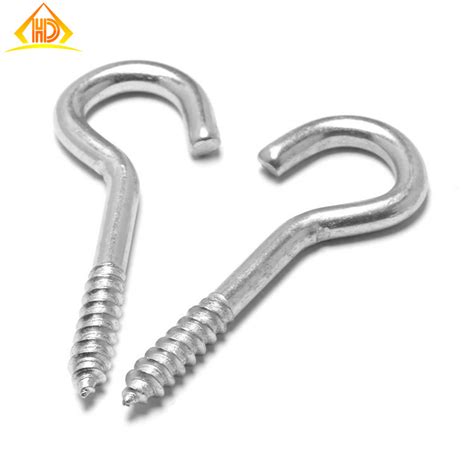 Ss304 316 Stainless Steel M6 M8 Weld Long Shank Open Eye Hook Tapping