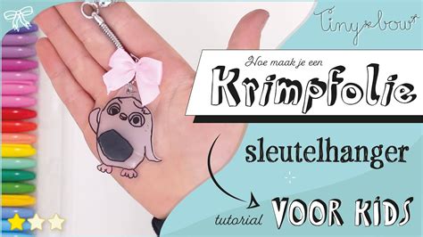 Hoe Maak Je Een Sleutelhanger Van Krimpfolie Tiny Bow YouTube