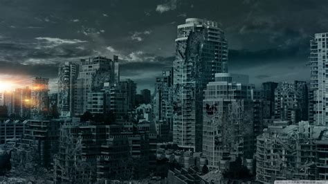 City Apocalyptic Futuristic Photoshop Wallpapers Hd Desktop And