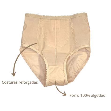 Calcinha Modeladora Reforçada Bruna Lian Galé Lingerie Calcinhas sutiãs cuecas meias