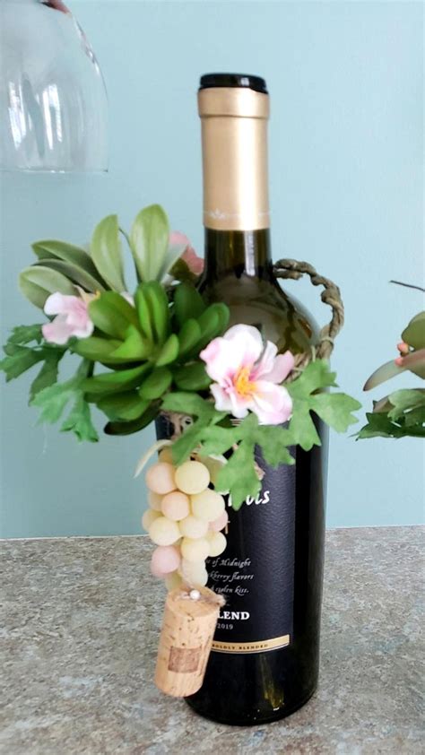 Spring Fashion Winery Bridal Shower Table Decor Succulent Set Of 2 Wine