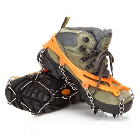 Ice Cleats Crampons For Hiking Boots And Snow Shoes Non Slip Climbing Spikes Ice Grippers For