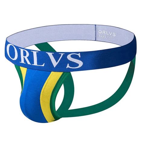 Orlvs Mens Panties Sexy Male Underwear Men Jockstrap Briefs Gay Slip Homme Cotton Underpants