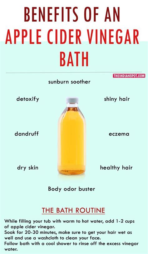 The Benefits Of Apple Cider Vinegar Bath - health benefits