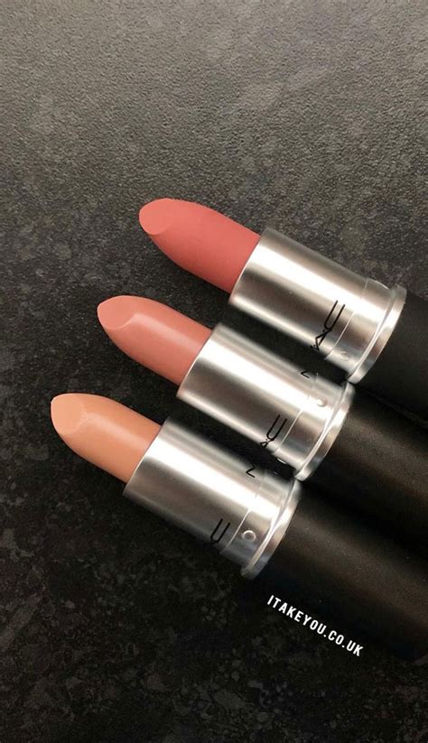 Pretty Nude Mac Lipsticks Politely Pink Mac Fleshpot Mac Lipstick