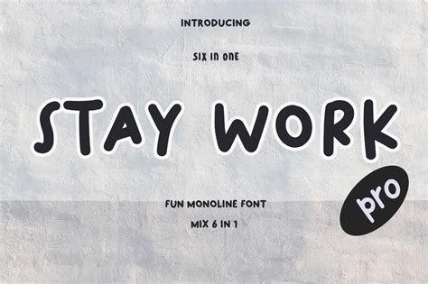 Stay Work Pro Font By Cocodesign Creative Fabrica