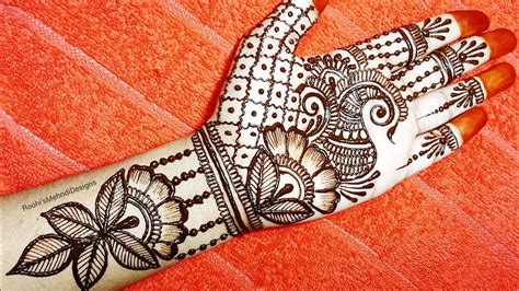 Karwa Chauth Special Easy Mehndi Design Simple Full Hand Mehndi