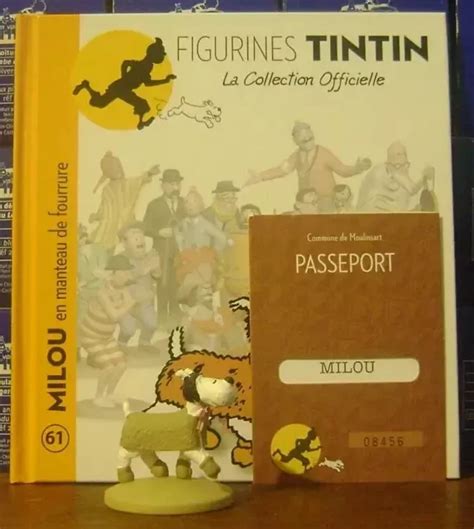 FIGURINE TINTIN COLLECTION Officielle Milou En Manteau De Fourrure N