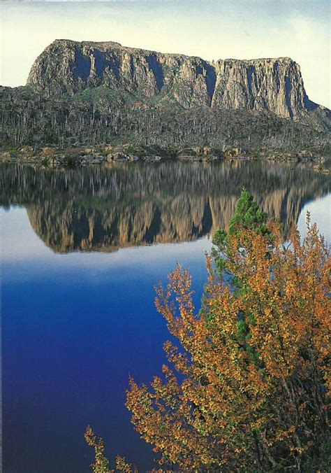 The Acropolis From Lake Elysia Cradle Mountain Lake St Clair National