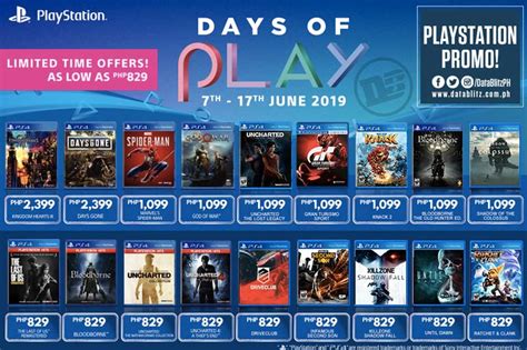 Days Of Play Promo Offers Discounts On Select Playstation Games