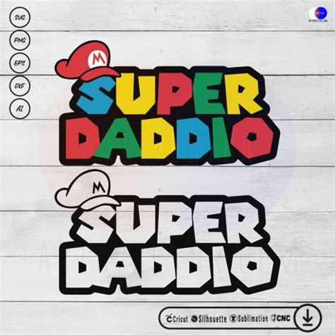 Super Daddio Svg Png Eps Dxf Ai Arts Vector