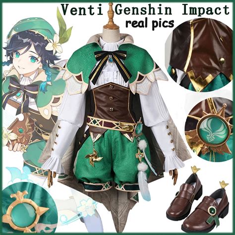 Venti Genshin Impact God Outfit Venti Genshin Impact Costume Venti