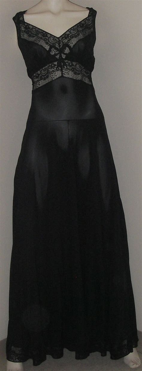 Vintage S Negligee Lingerie Gown Nightgown Bridal Gem
