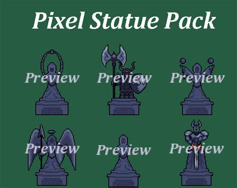 Pixel Statue Pack by CreativeKind