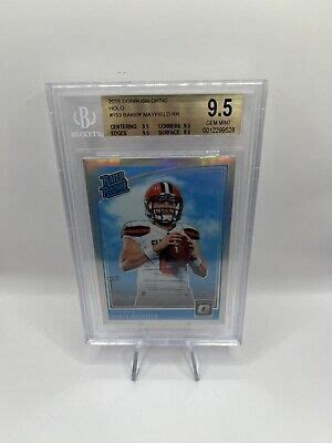 2018 Donruss Optic Rated Rookie Holo 153 Baker Mayfield RC BGS 9 5