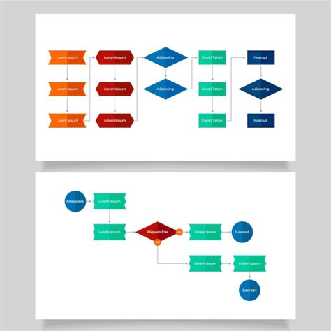 Modelo De Infográfico De Diagrama De Fluxo Vetor Grátis