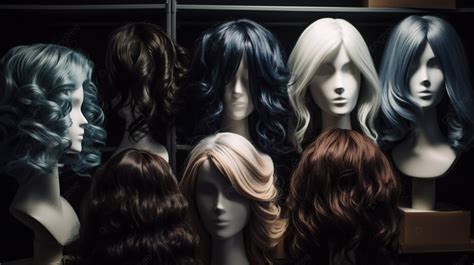 The Many Different Colored Wigs Are Shown In Front Of Them Background Picture Of Wigs Wig