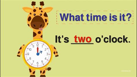 What Time Is It Learn To Tell Time For Kids Telling The Time Youtube