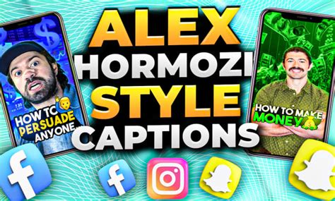 Edit You Reels Tiktoks And Shorts Just Like Alex Hormozi By