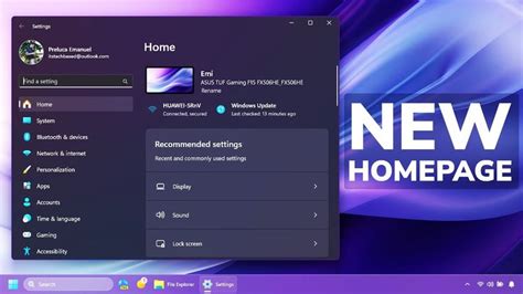 How To Enable New Settings Homepage In Windows Beta