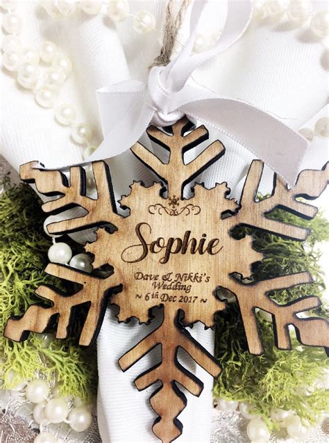 Winter Wedding Wedding Favours Snowflake Wedding Favours Image 0