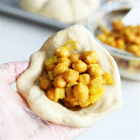 Savory Vegan Chickpea Steamed Buns Baozi Recipe All Purpose Veggies