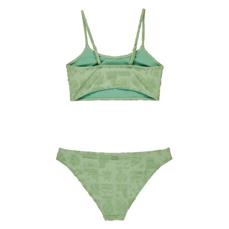 Roxy Bikini Beach Check Crop Top Dressinn