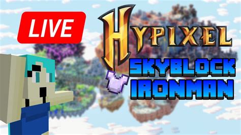 Playing Hypixel Skyblock Ironman Not Alone Youtube