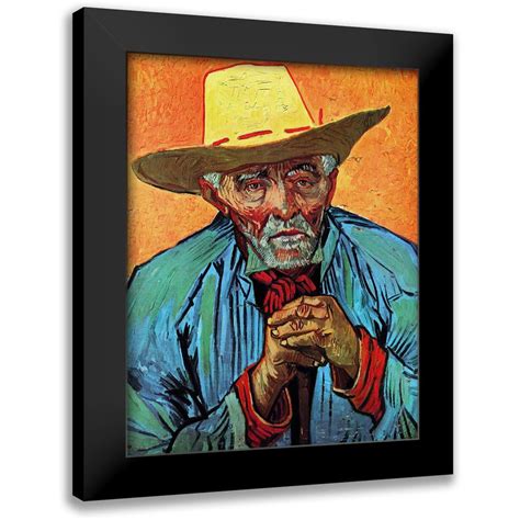 Van Gogh Vincent X Black Modern Framed Museum Art Print Titled