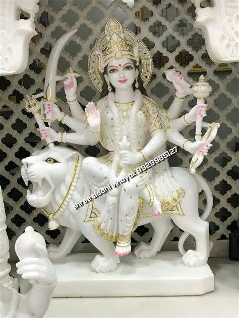 Multicolor Painted Marble Durga Mata For Worship At Rs 20000 In Jaipur