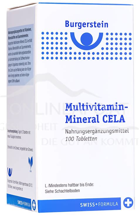 Burgerstein Multivitamin Mineral Cela Tabletten Schnell G Nstig Geliefert