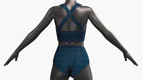 3D Bikini Set 05 Mannequin Female 001 Pose 01 PBR 8K TurboSquid 1949741