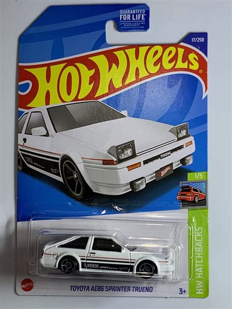 Hot Wheels Toyota AE86 Sprinter Trueno White 17 250 HW Hatchbacks 1 5 Toysmart