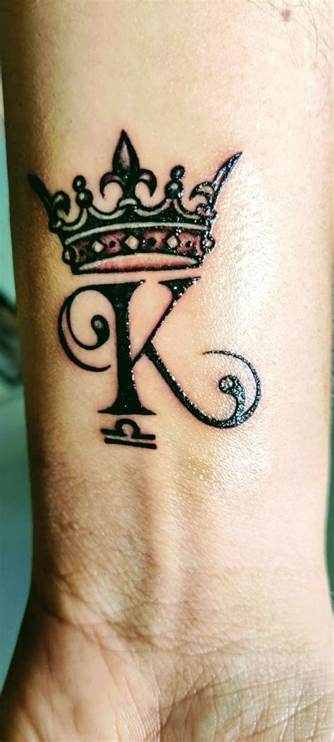 K With Crown Tattoo Printable Calendars AT A GLANCE