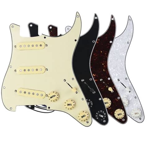 Fleor Alnico Loaded Pickguard Sss Prewired Guitar Pickguard Single